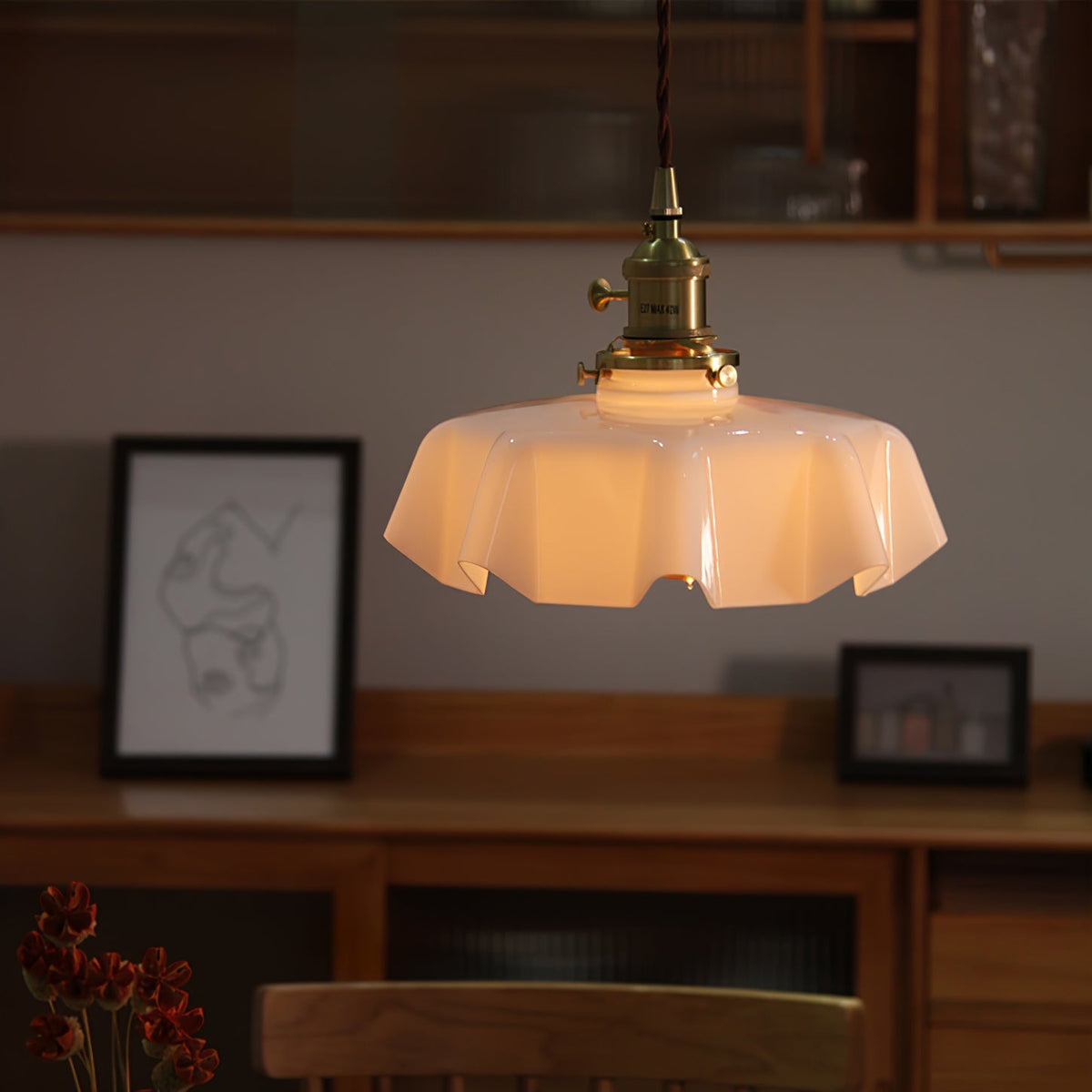 Liorivora lampa wisząca French Flower do jadalni
