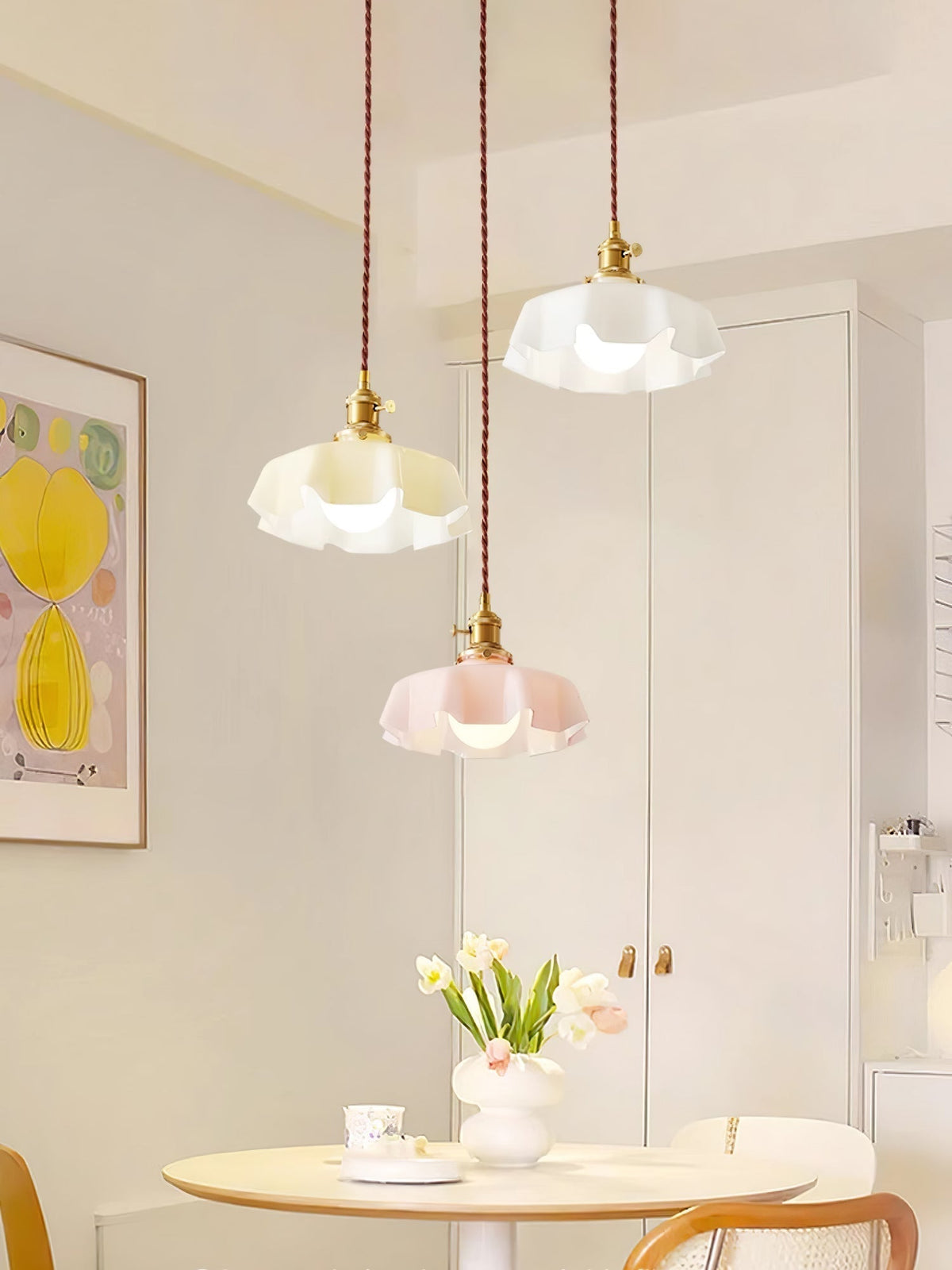 Liorivora lampa wisząca French Flower do jadalni