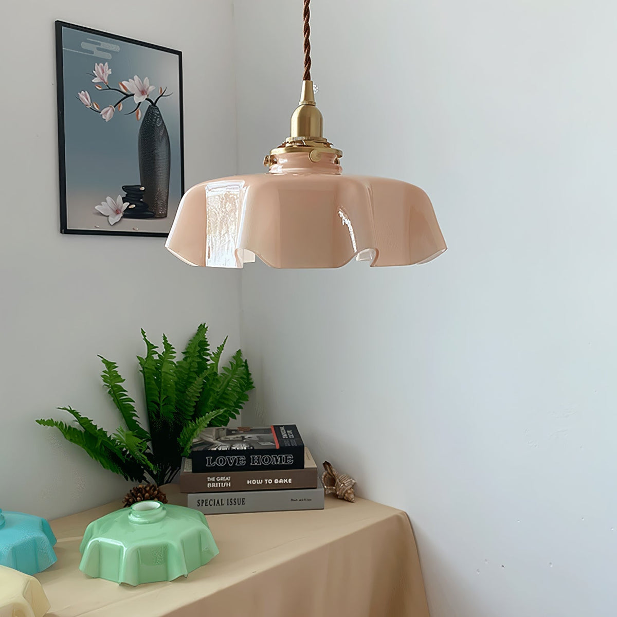 Liorivora lampa wisząca French Flower do jadalni