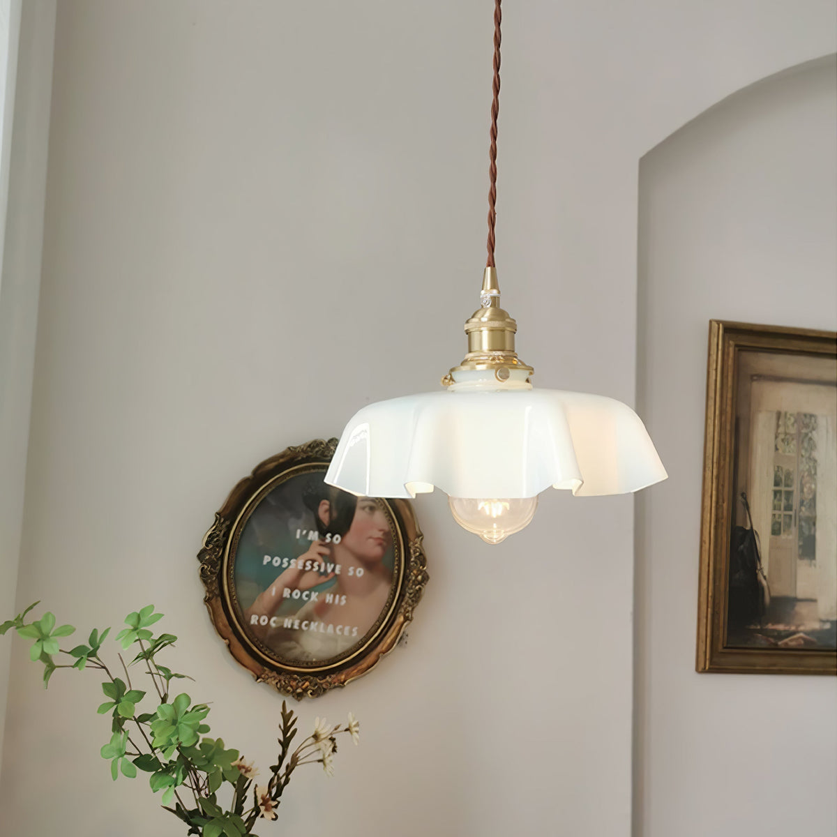 Liorivora lampa wisząca French Flower do jadalni