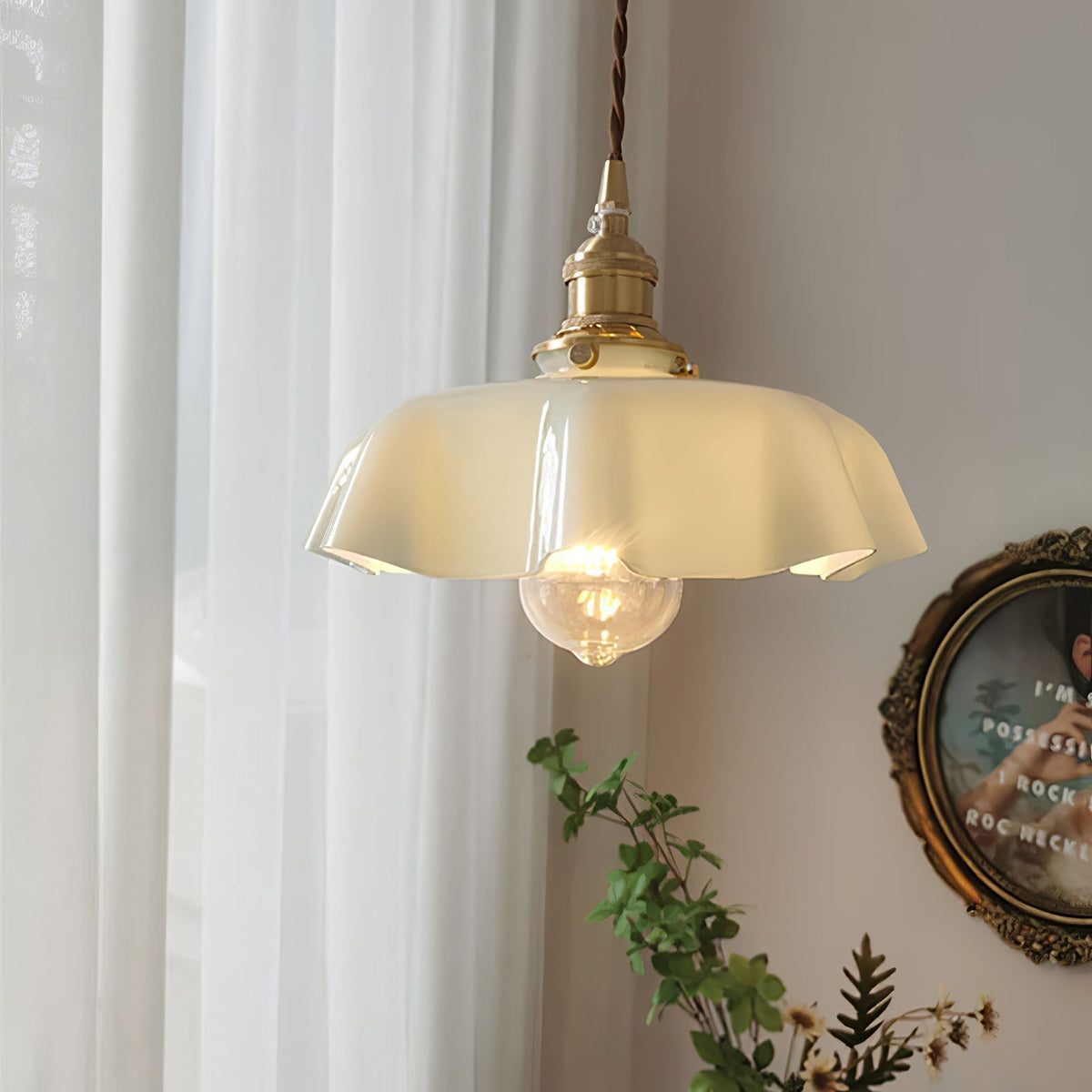 Liorivora lampa wisząca French Flower do jadalni