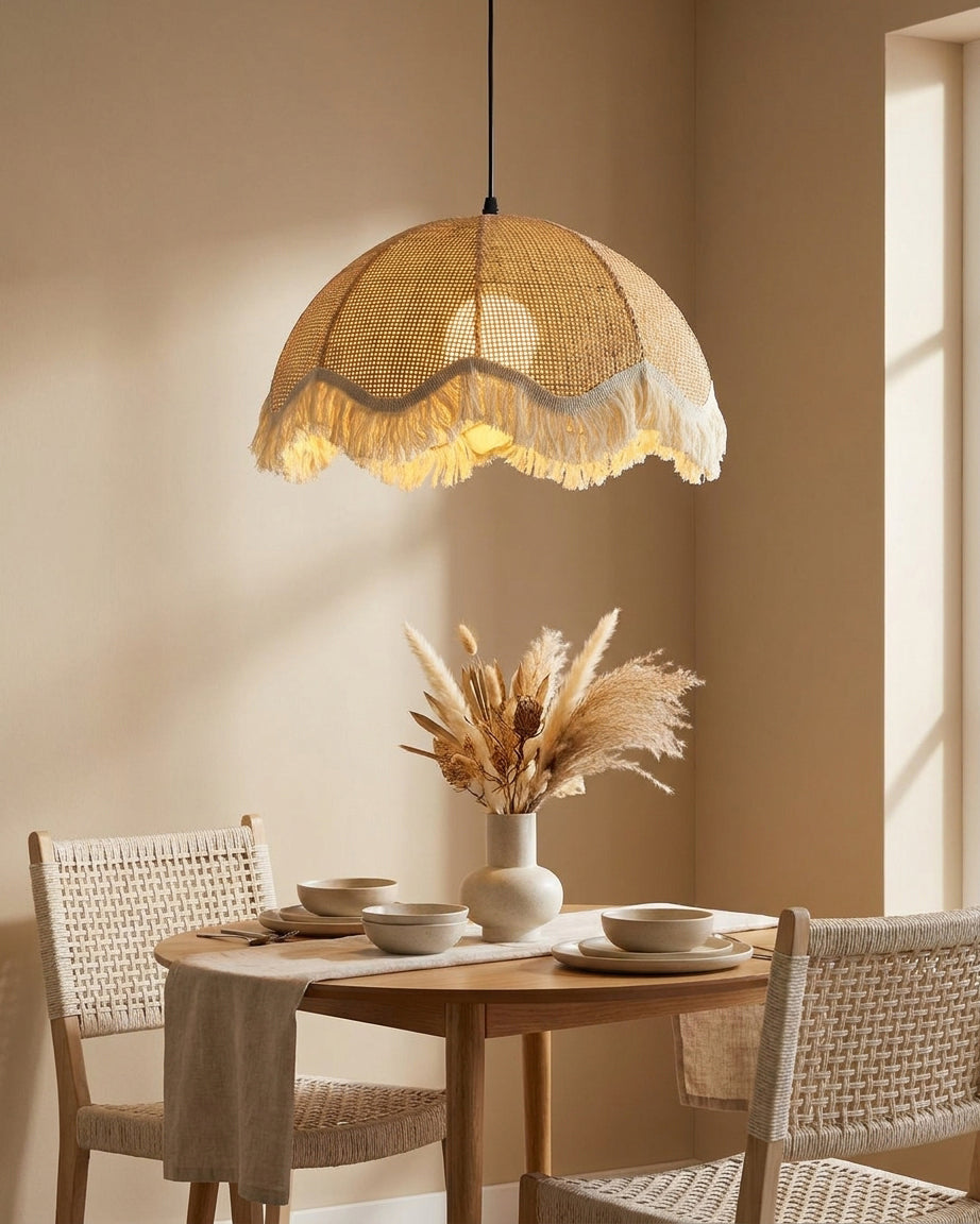 Grille lampa wisząca z rattanu