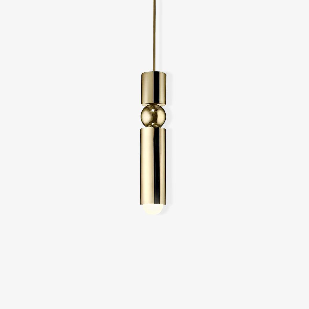 Velkis geometryczna lampa wisząca z aluminium do salonu | Cielum