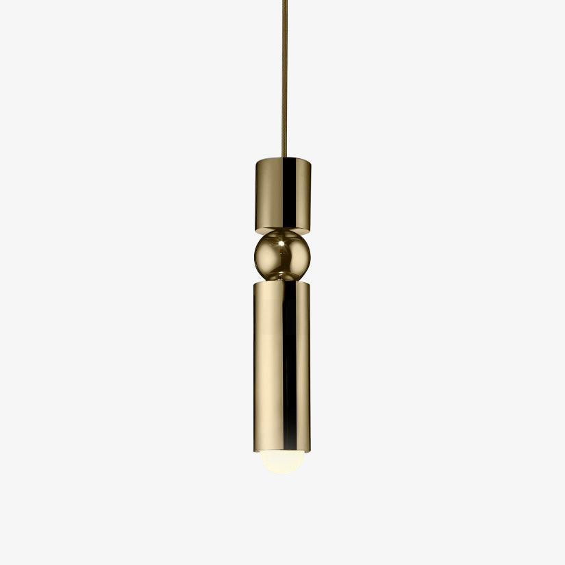 Velkis geometryczna lampa wisząca z aluminium do salonu | Cielum