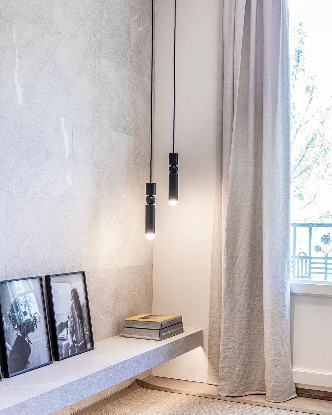 Velkis geometryczna lampa wisząca z aluminium do salonu | Cielum