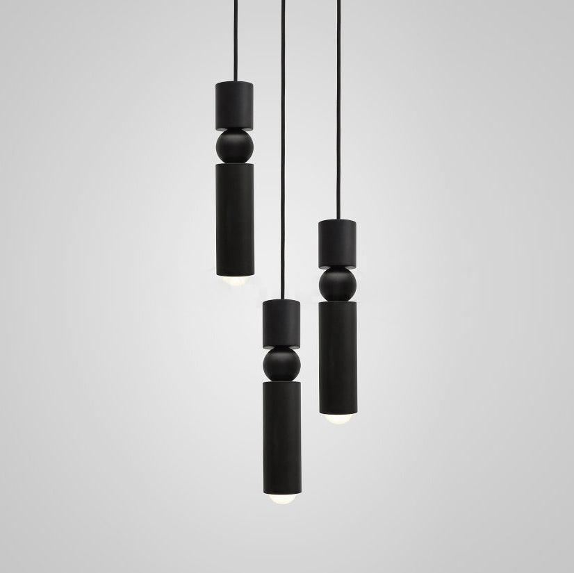 Velkis geometryczna lampa wisząca z aluminium do salonu | Cielum