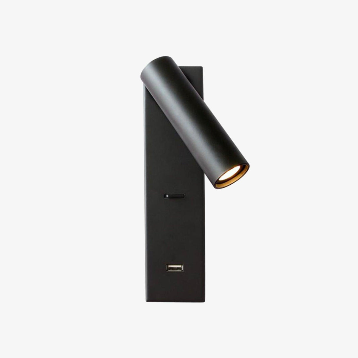 Sothis nowoczesny minimalistyczny kinkiet USB do łóżka czarny