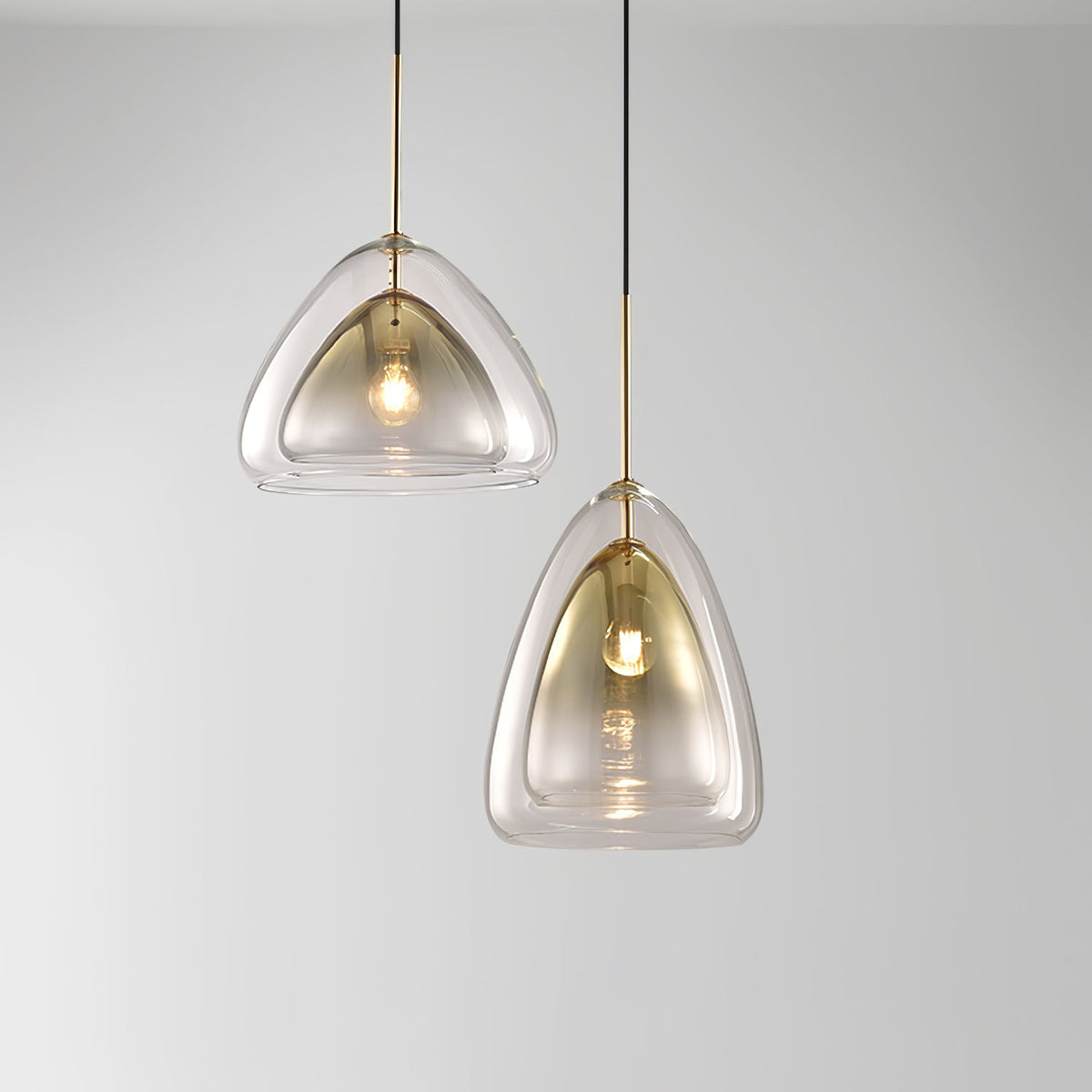 Dera lampa wisząca ze szkła w stylu luksusowym