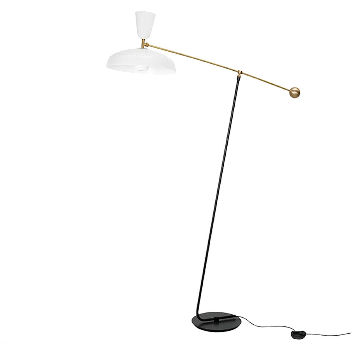 Celeste minimalistyczna lampa stojąca z miedzi