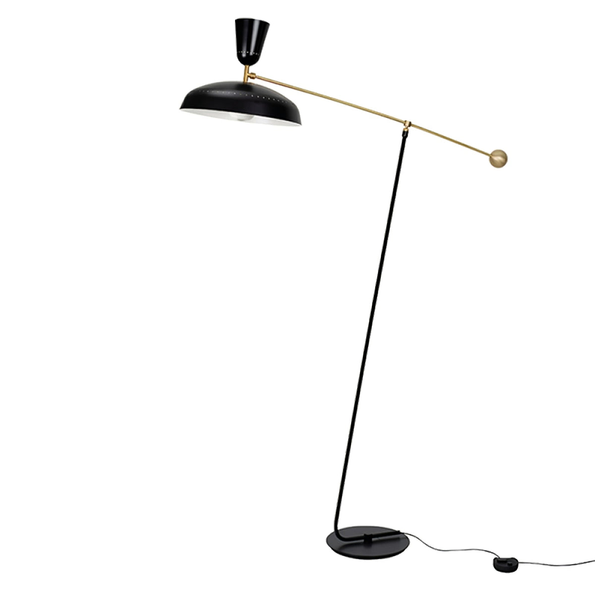 Celeste minimalistyczna lampa stojąca z miedzi