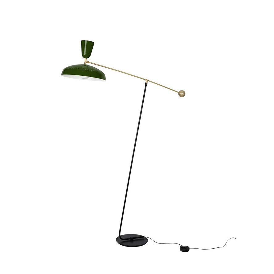 Celeste minimalistyczna lampa stojąca z miedzi