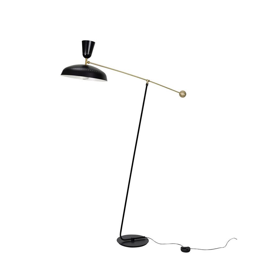 Celeste minimalistyczna lampa stojąca z miedzi