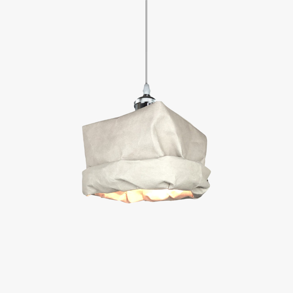 Valentina vintage lampa wisząca ze szkła metal i papier salon sypialnia