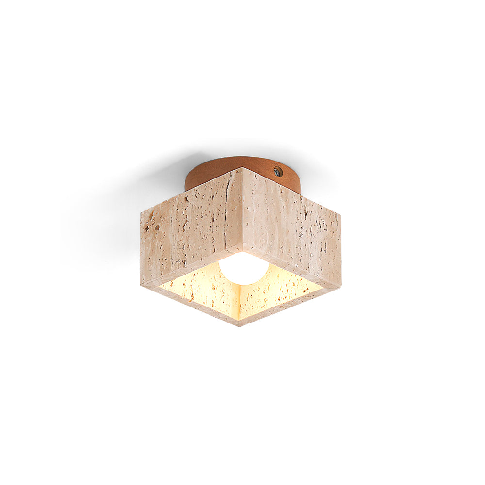 Lampa sufitowa Ritta beż & drewno orzechowe