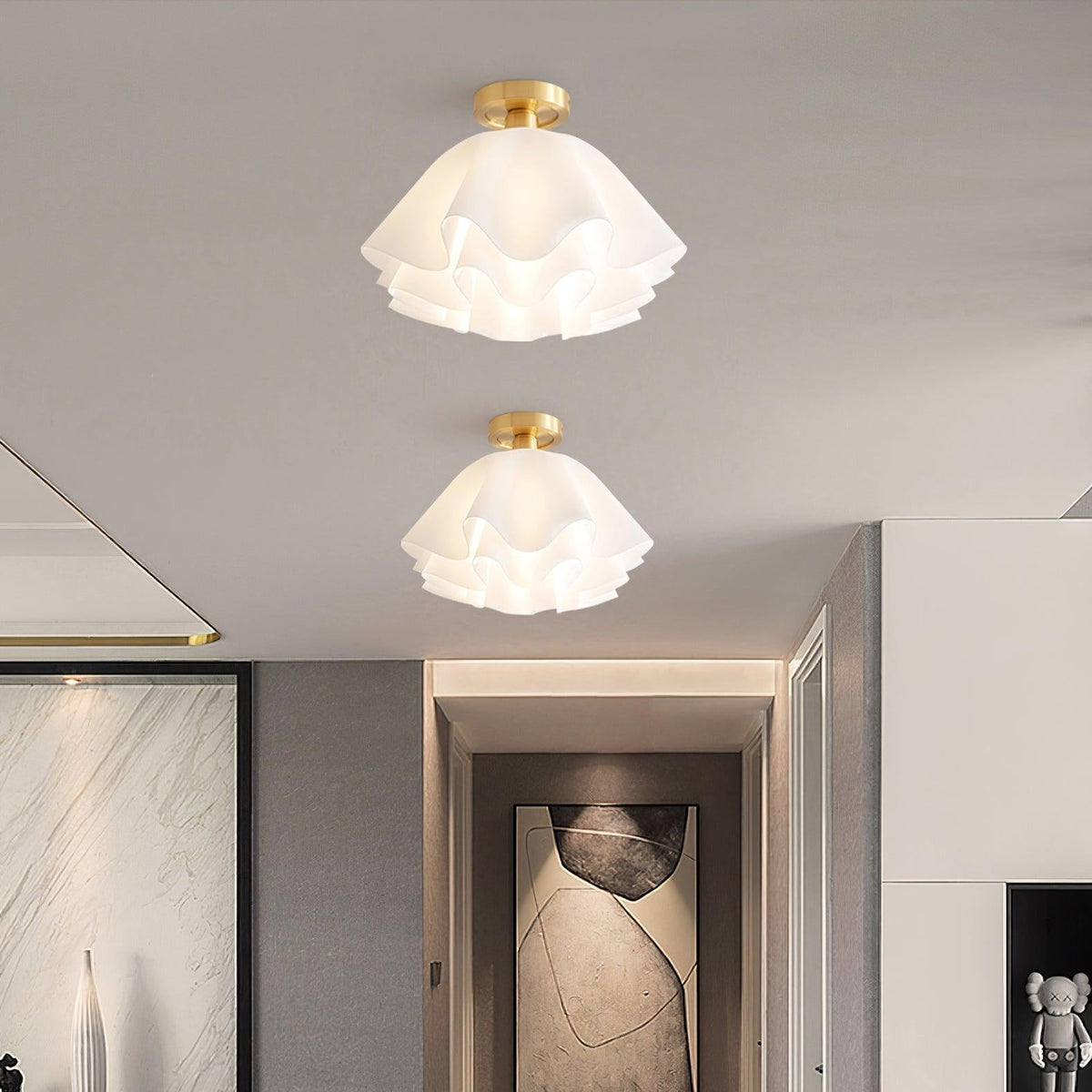 Menro lampa sufitowa w kształcie kwiatu