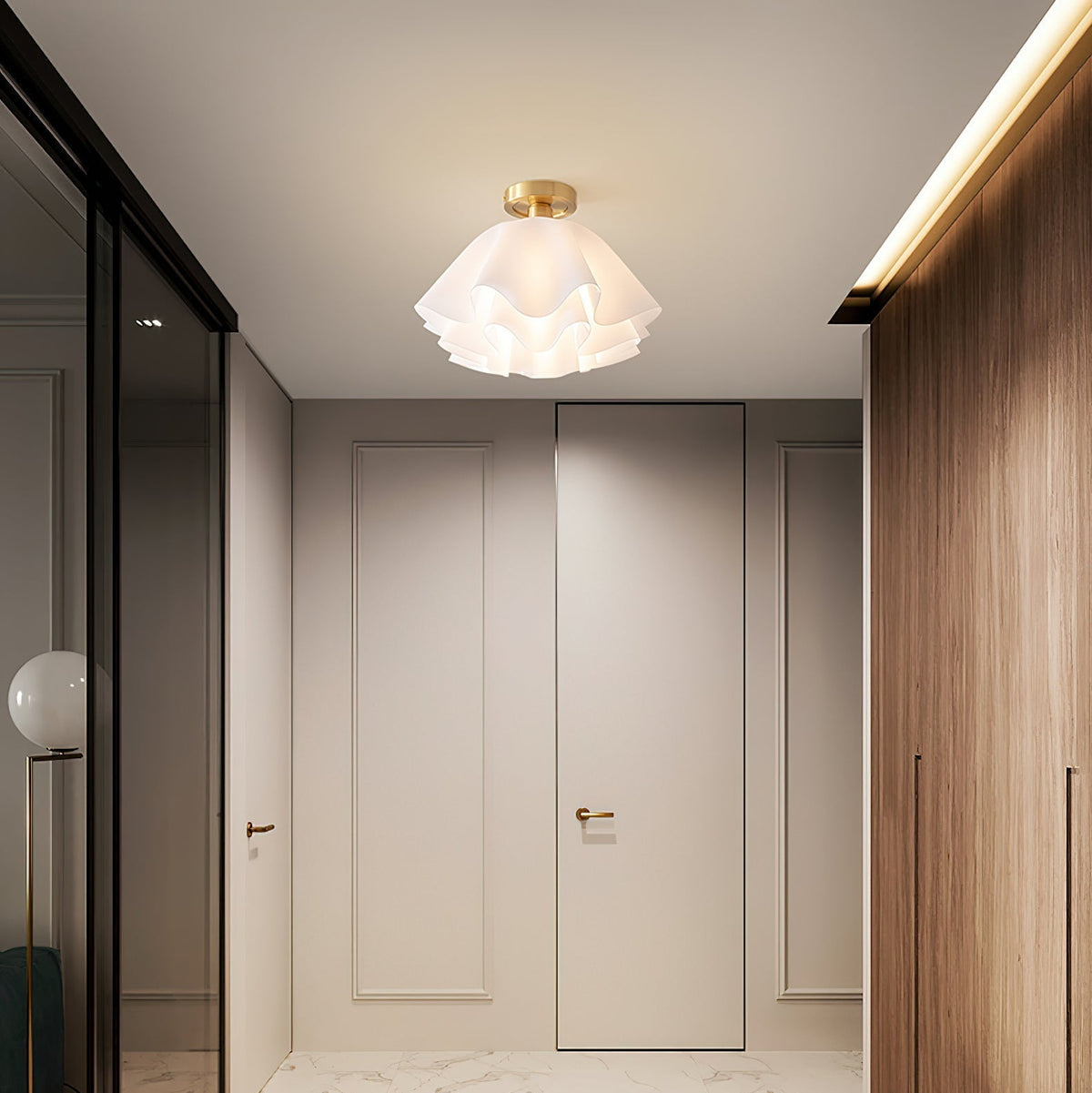 Menro lampa sufitowa w kształcie kwiatu