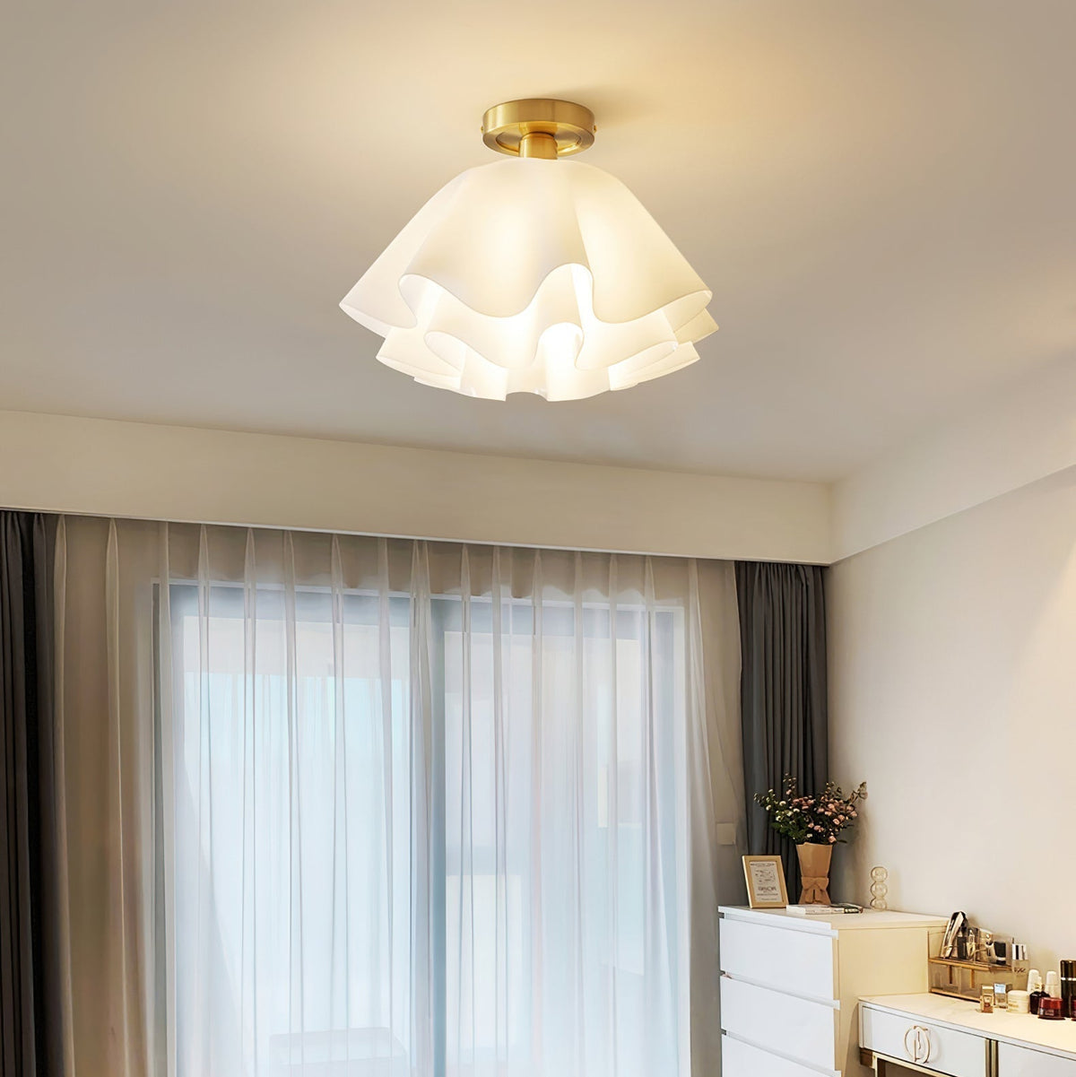 Menro lampa sufitowa w kształcie kwiatu