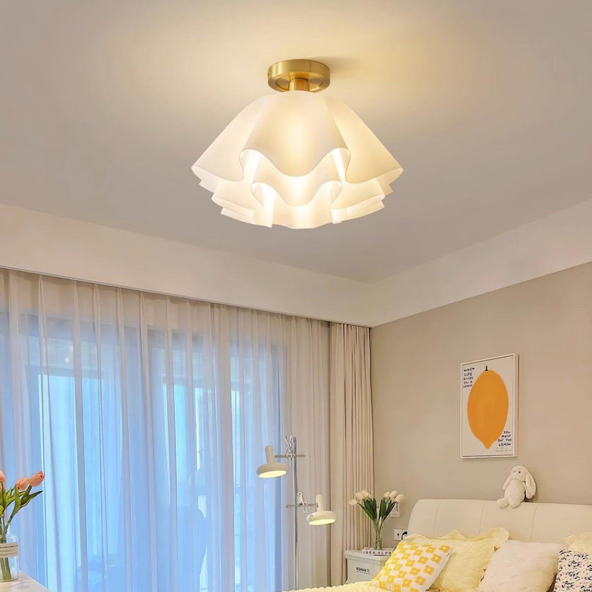 Menro lampa sufitowa w kształcie kwiatu