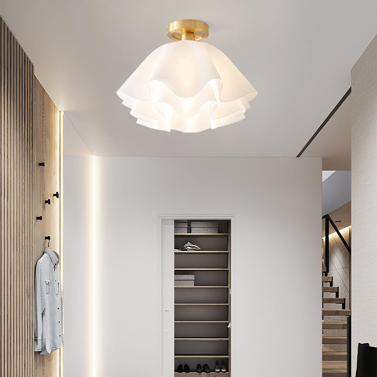 Menro lampa sufitowa w kształcie kwiatu