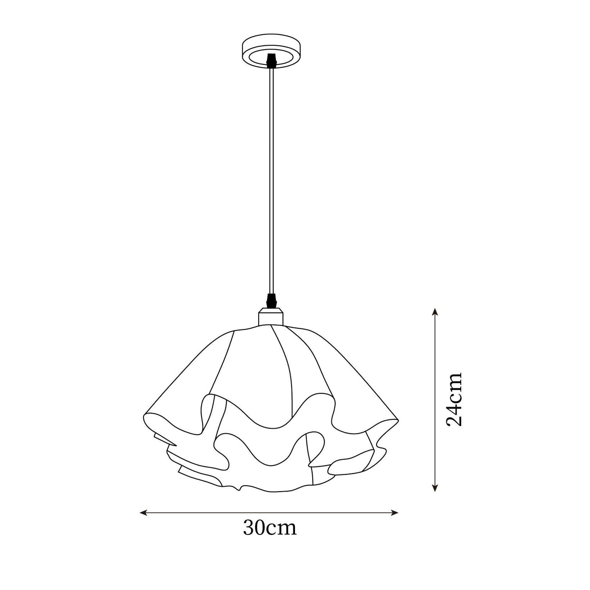Vero nowoczesna lampa wisząca Petal