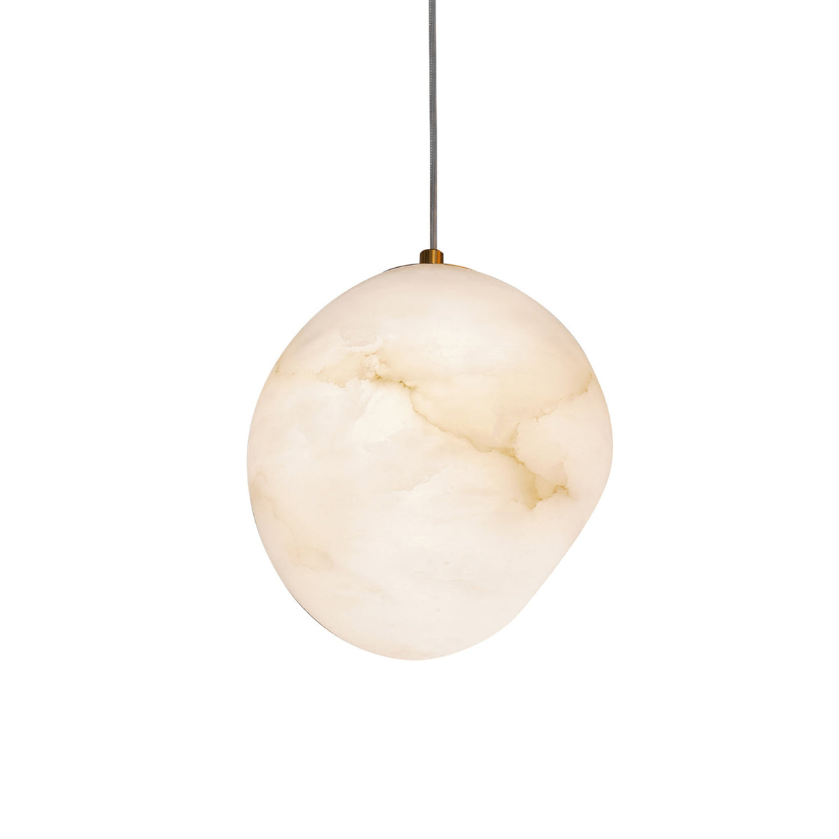 Ralen lampa wisząca Alabaster Miedź Elegancja