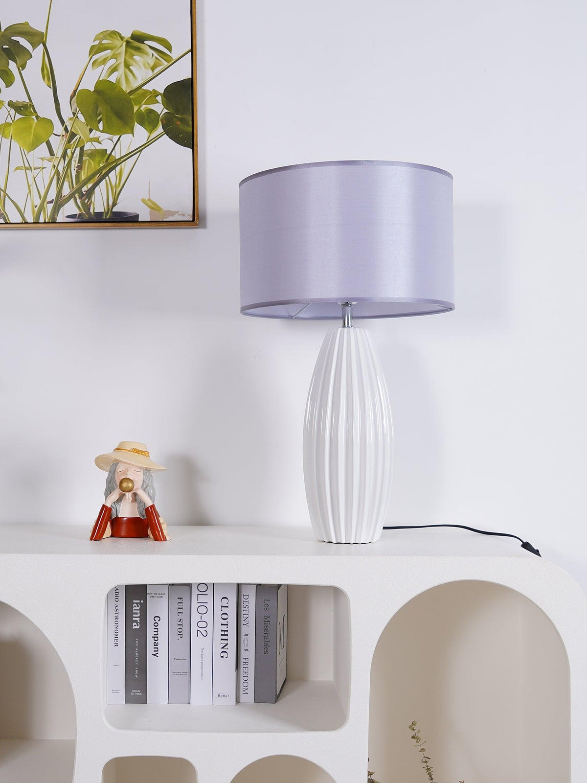 Terioina nowoczesna lampa stołowa z ceramiki