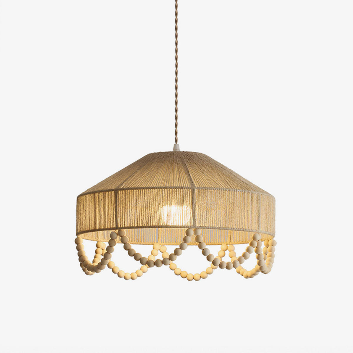 Southvale1 Lampa wisząca z liny konopnej