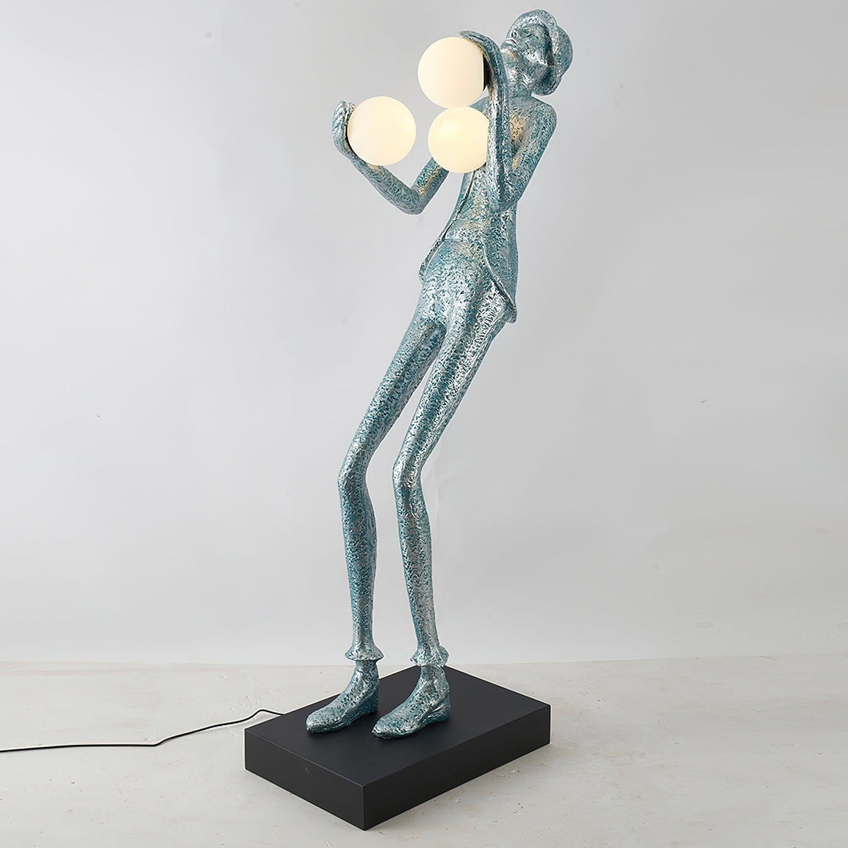 Evlirir artystyczna lampa stojąca z brązu
