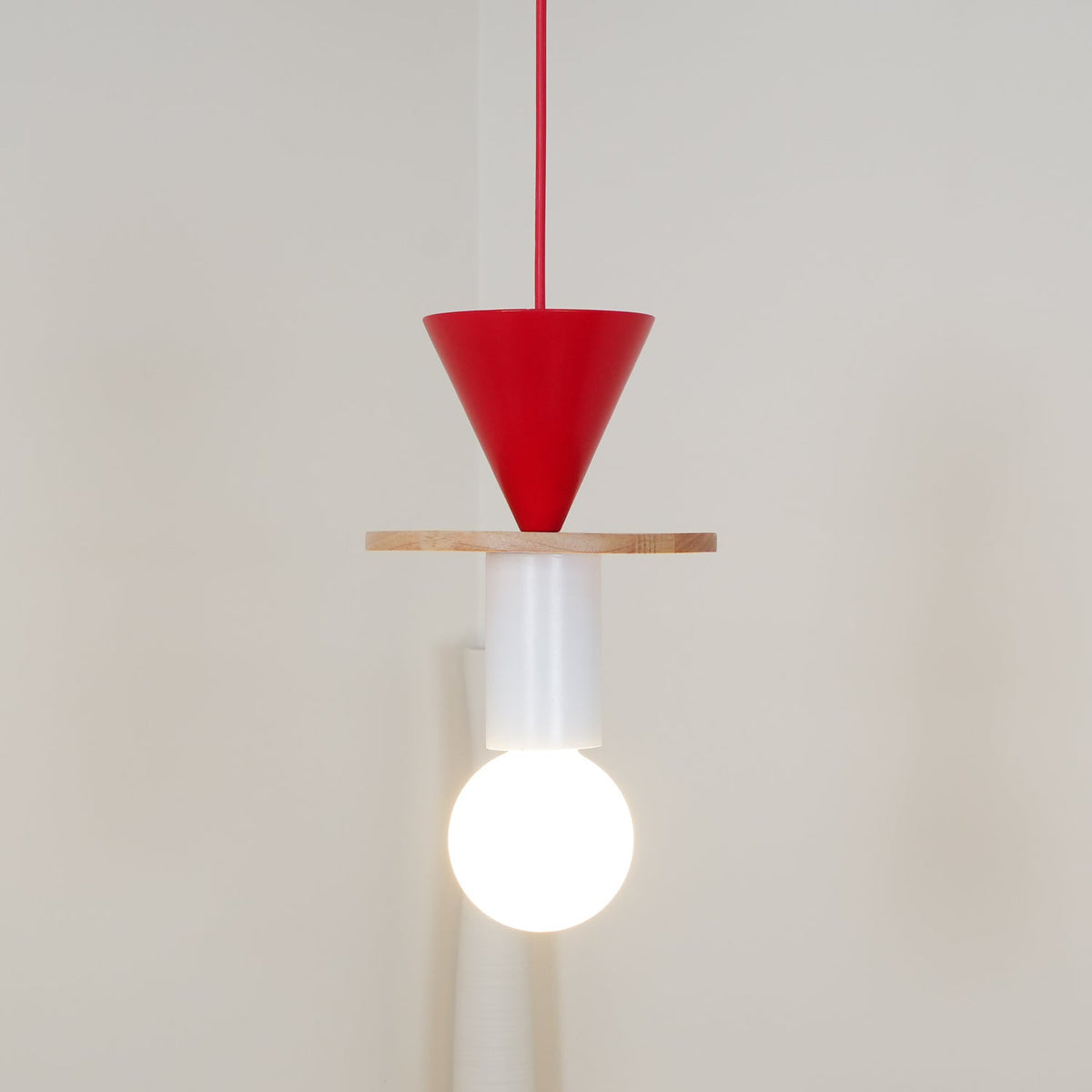 Gram nowoczesna lampa wisząca ze szkła