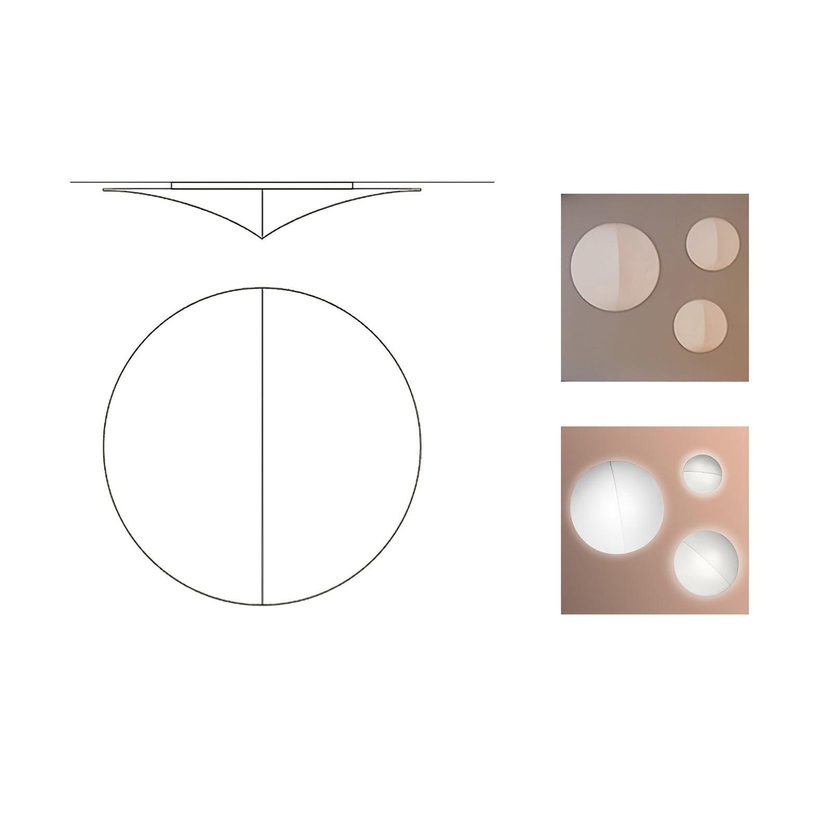 Linivelia minimalistyczna kinkiet ze szkła