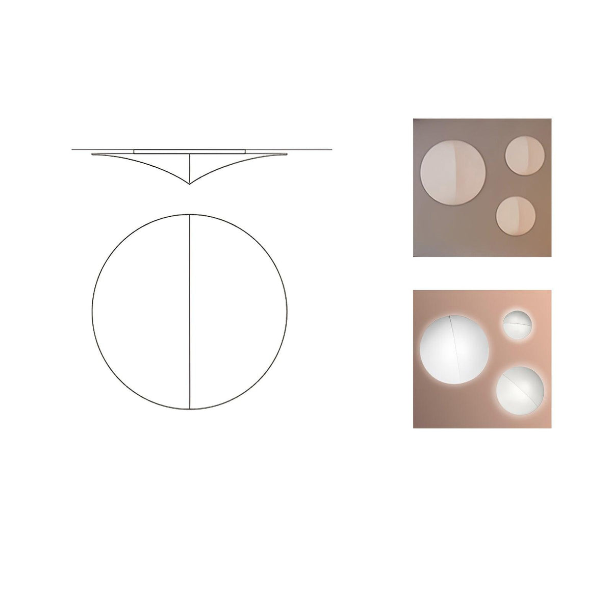 Linivelia minimalistyczna kinkiet ze szkła