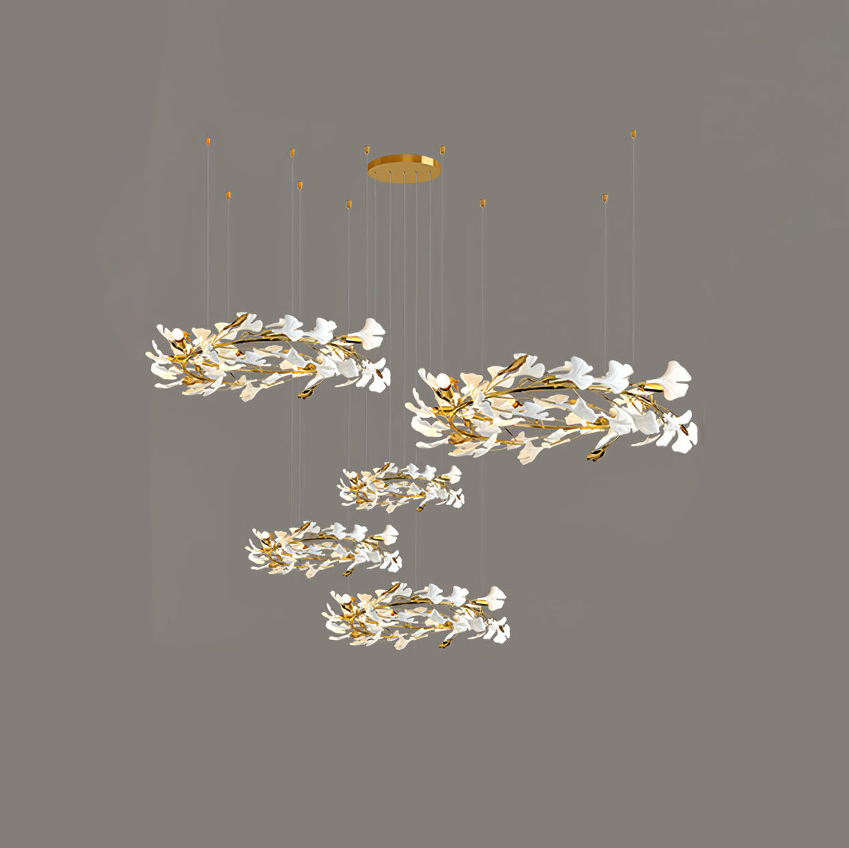 Eurzoris żyrandol Gingko Leaf
