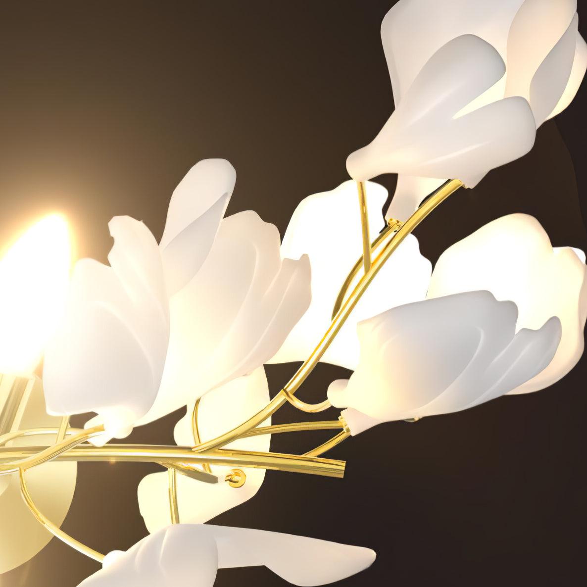 Kinkiet Gingko Flowers Solivaya ze szkła