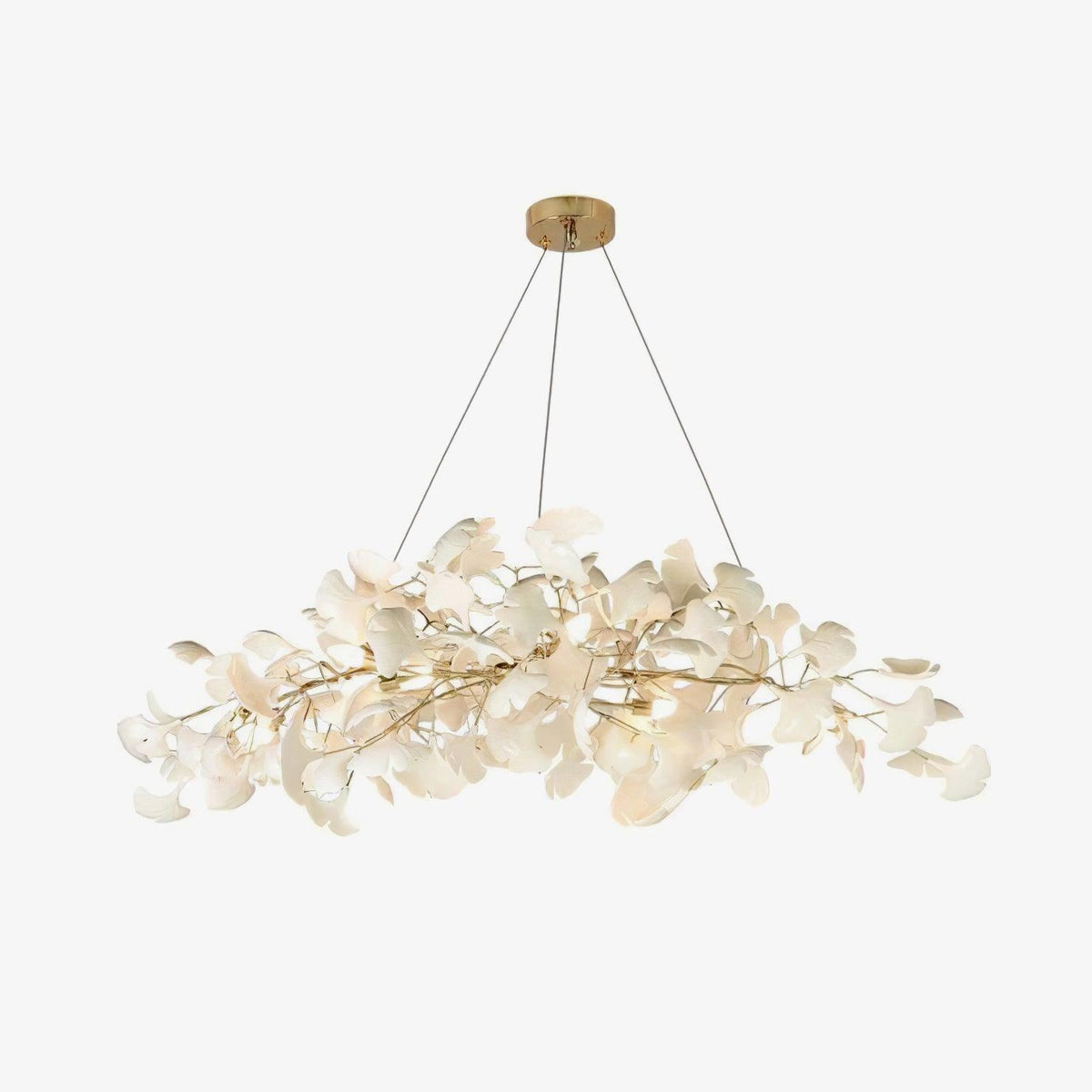 Oriiselle żyrandol ceramiczny Gingko Petal Gold