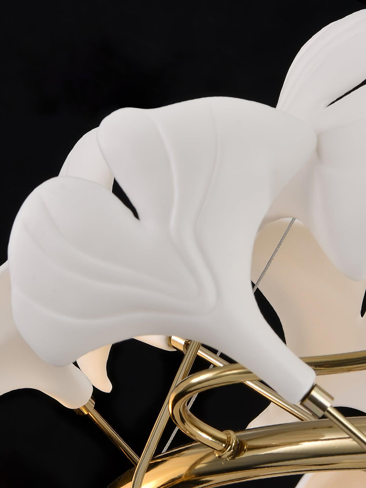 Gingko Ring żyrandol ceramiczny ze szkła na schody luksusowy