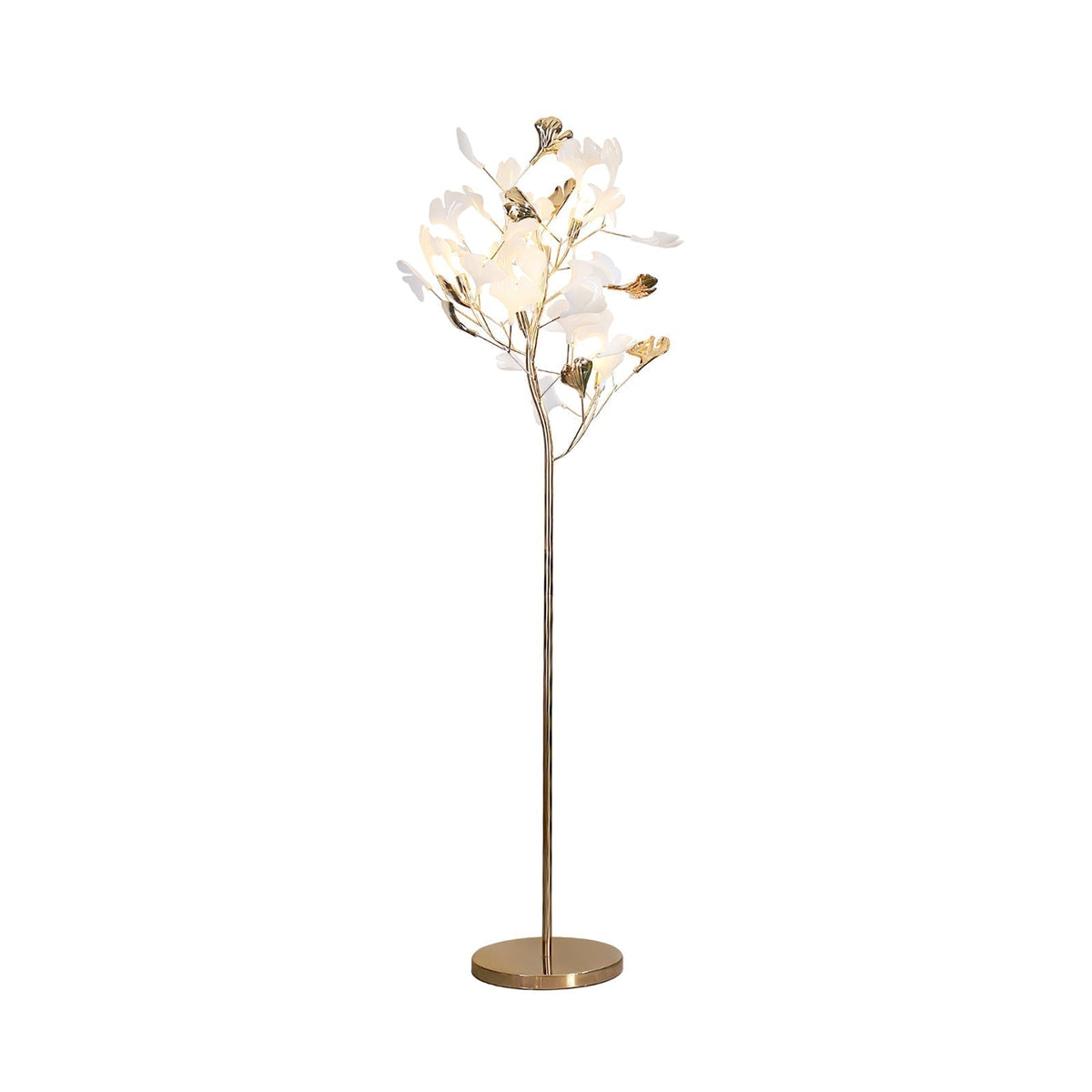 Ella lampa stojąca Gingko z ceramiki
