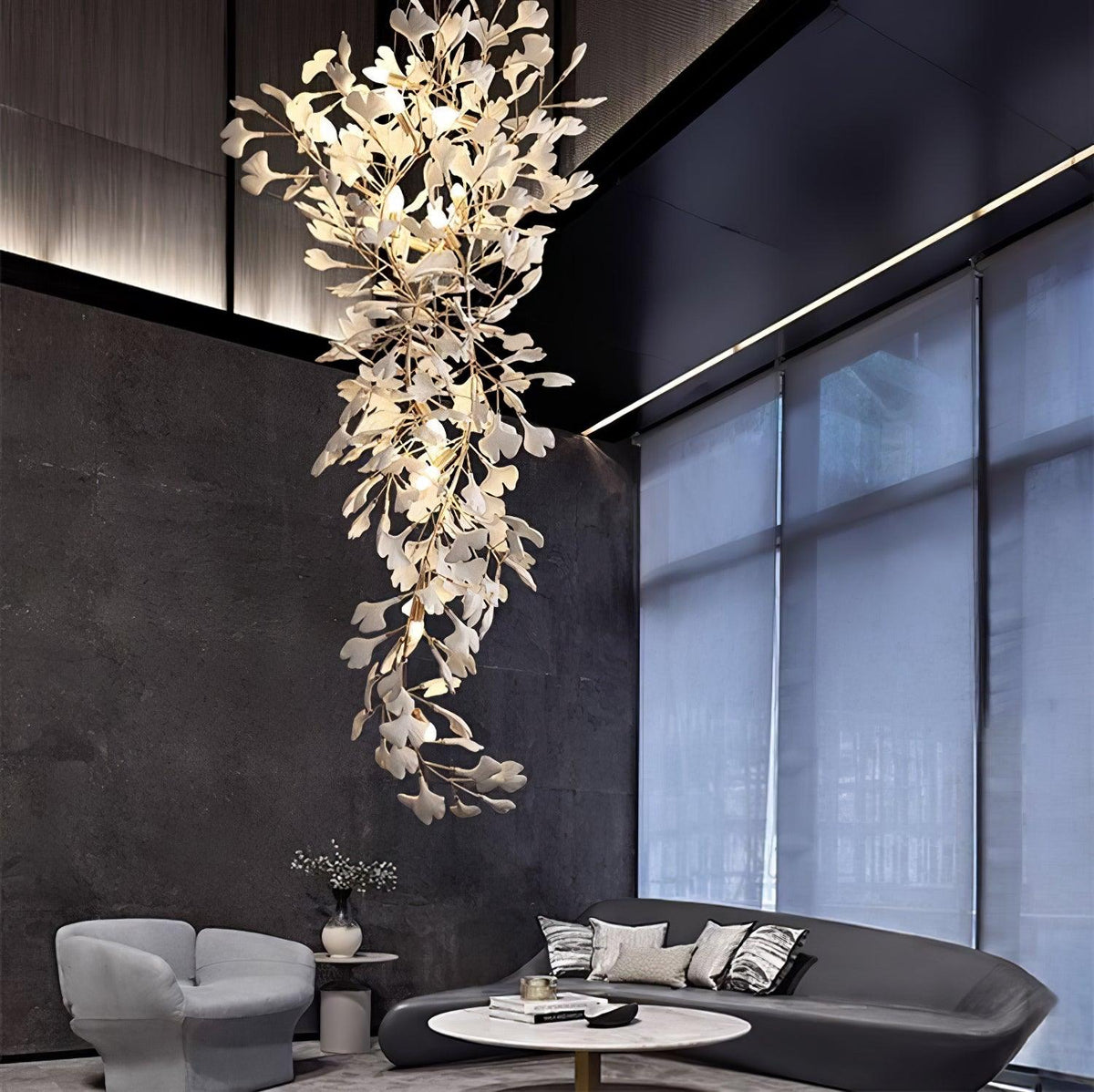 Ivmarel Gingko Long Branch żyrandol ceramiczny