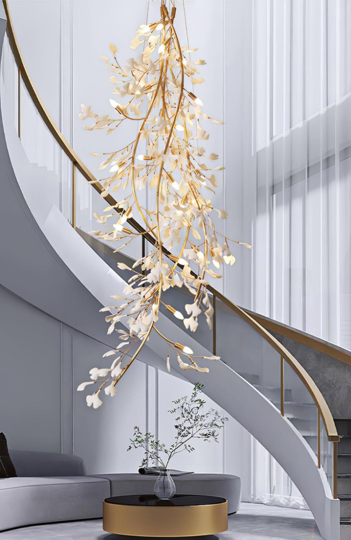 Ivmarel Gingko Long Branch żyrandol ceramiczny