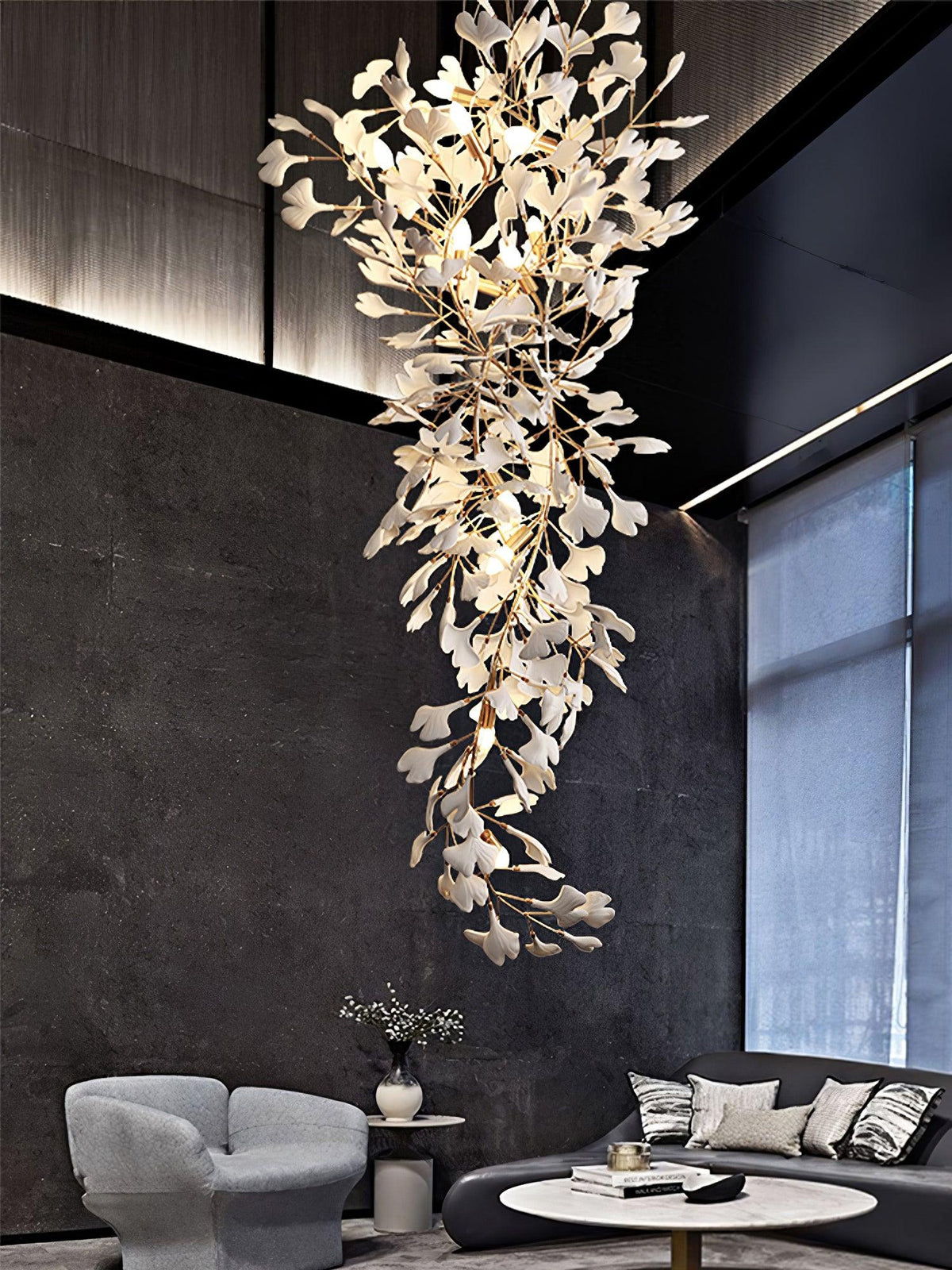 Ivmarel Gingko Long Branch żyrandol ceramiczny