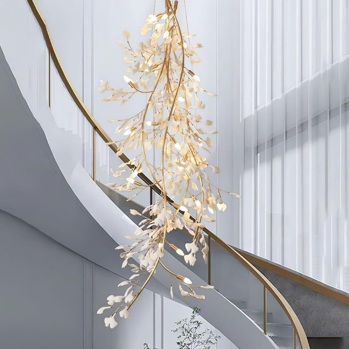 Ivmarel Gingko Long Branch żyrandol ceramiczny