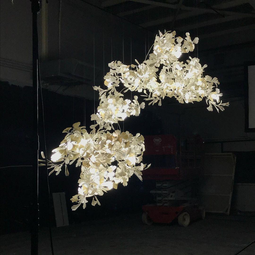 Cerivissa żyrandol kombinacyjny z ceramiką Gingko