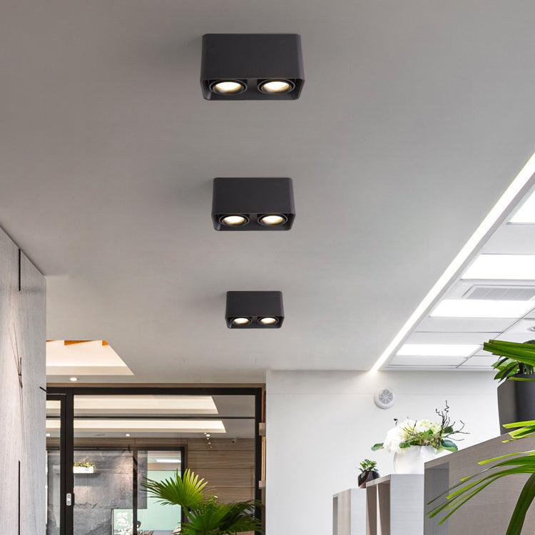 Devely kinkiet montowany na powierzchni z podwójnym promieniem LED o kształcie kątowym minimalistyczny