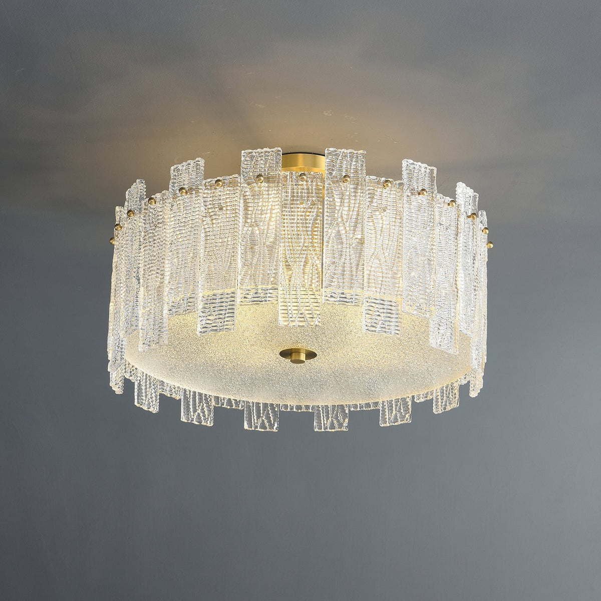 Symiror nowoczesna lampa sufitowa ze szkła w miedzi