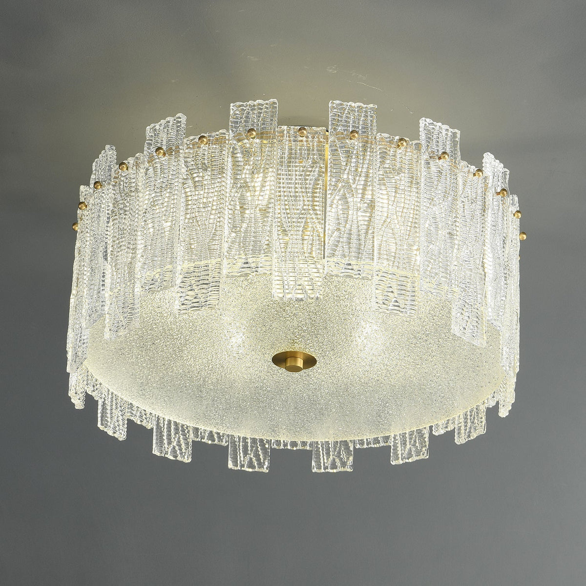 Symiror nowoczesna lampa sufitowa ze szkła w miedzi