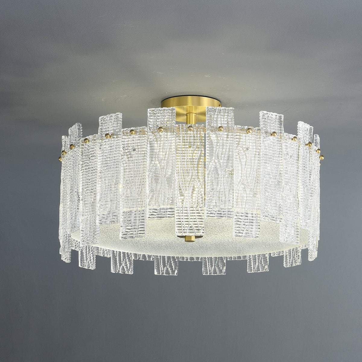 Symiror nowoczesna lampa sufitowa ze szkła w miedzi