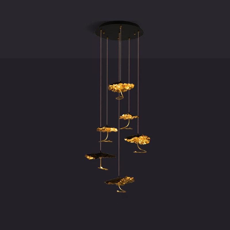 Aureate Cloud Brass Cluster żyrandol
