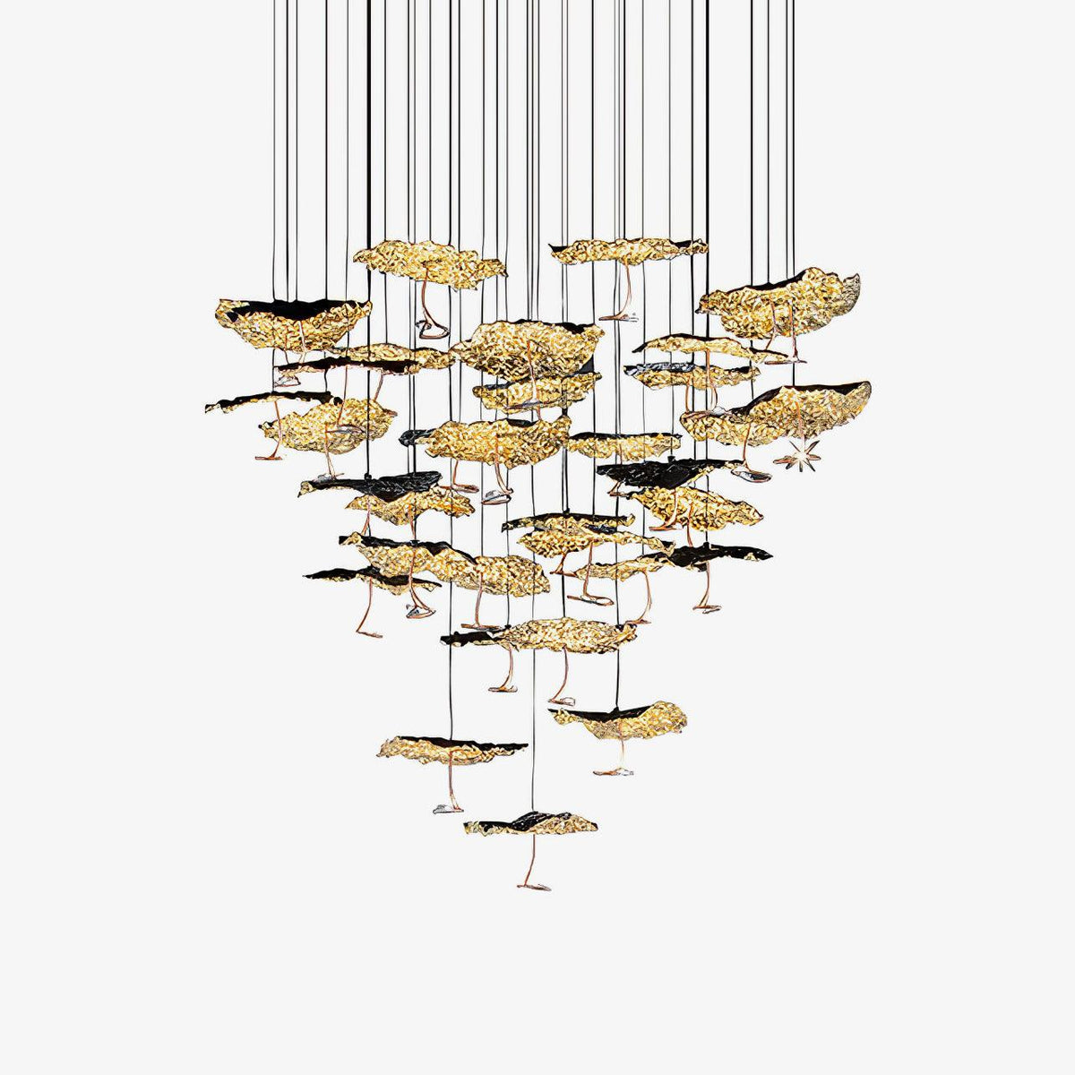 Aureate Cloud Brass Cluster żyrandol
