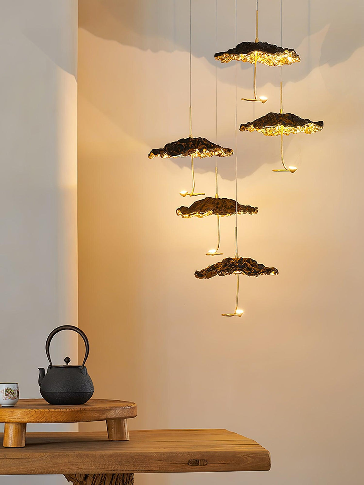 Aureate Cloud Brass Cluster żyrandol