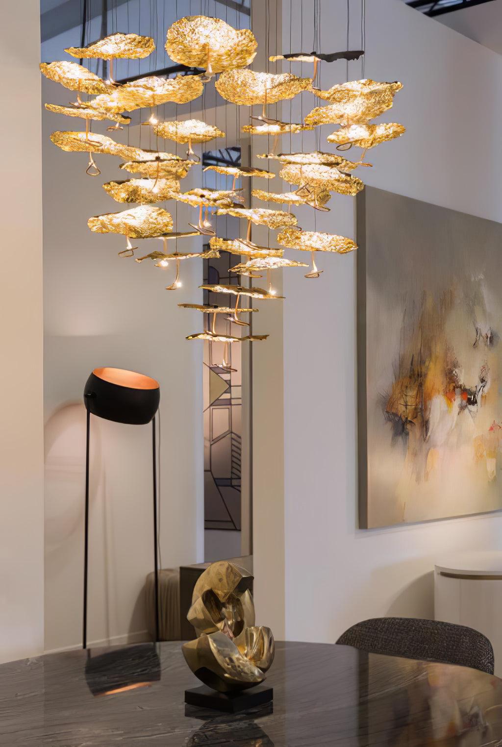 Aureate Cloud Brass Cluster żyrandol
