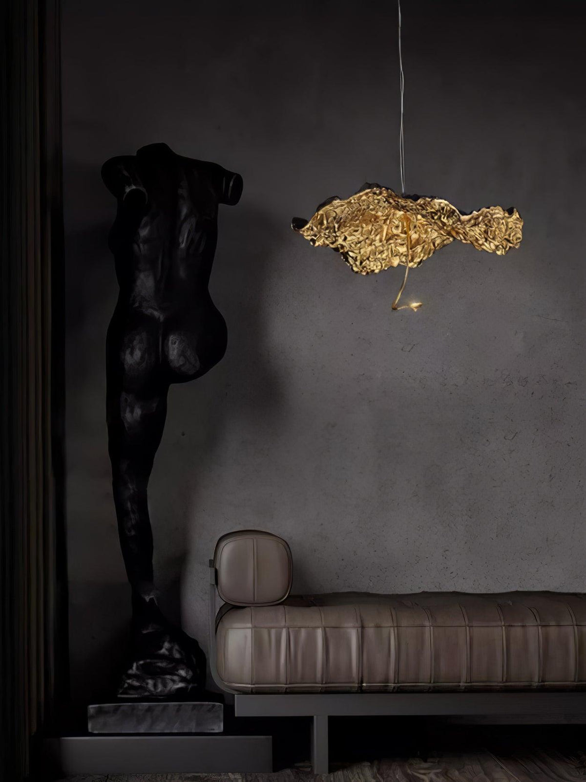 Aureate Cloud Brass Cluster żyrandol